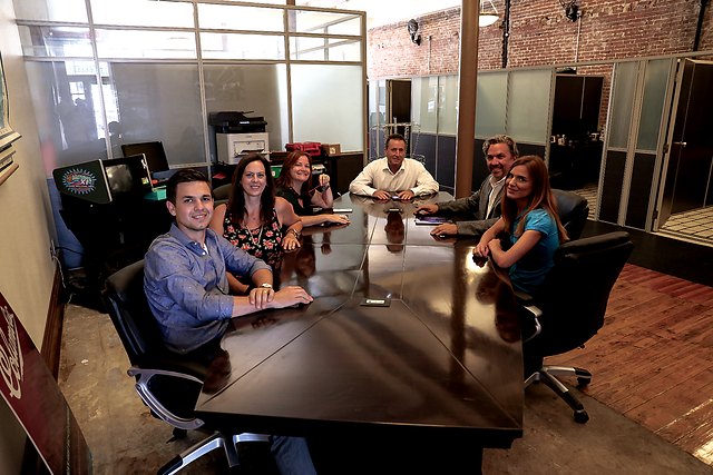 The account team working a Walmart programme in the Joplin office